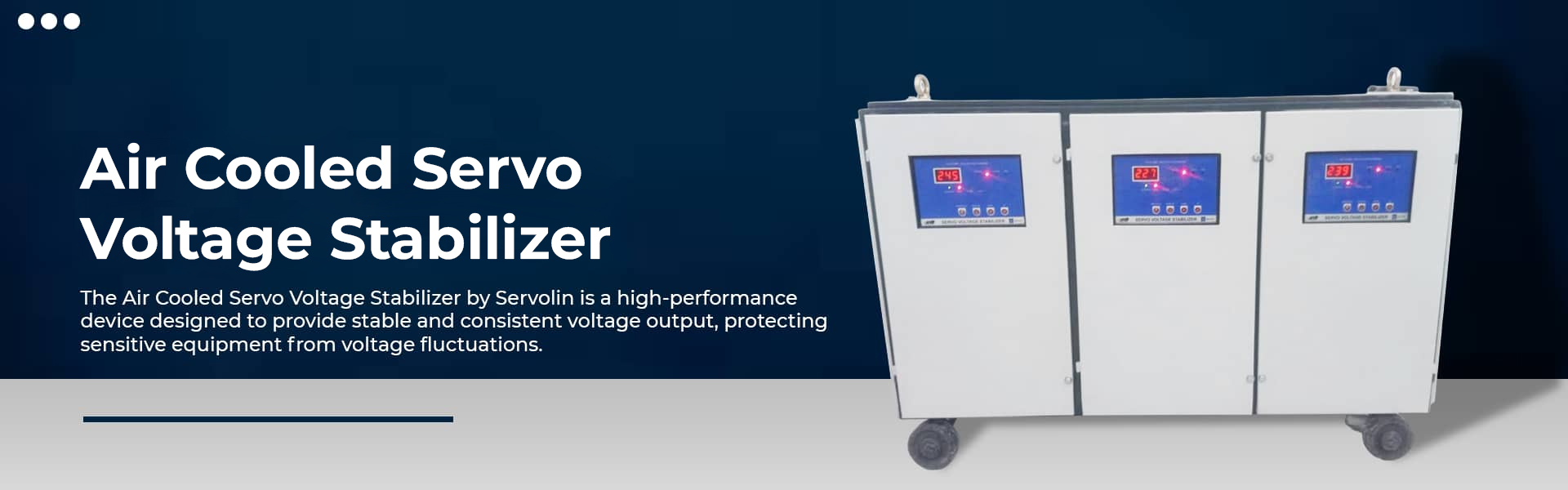 air cooled servo voltage stabilizer